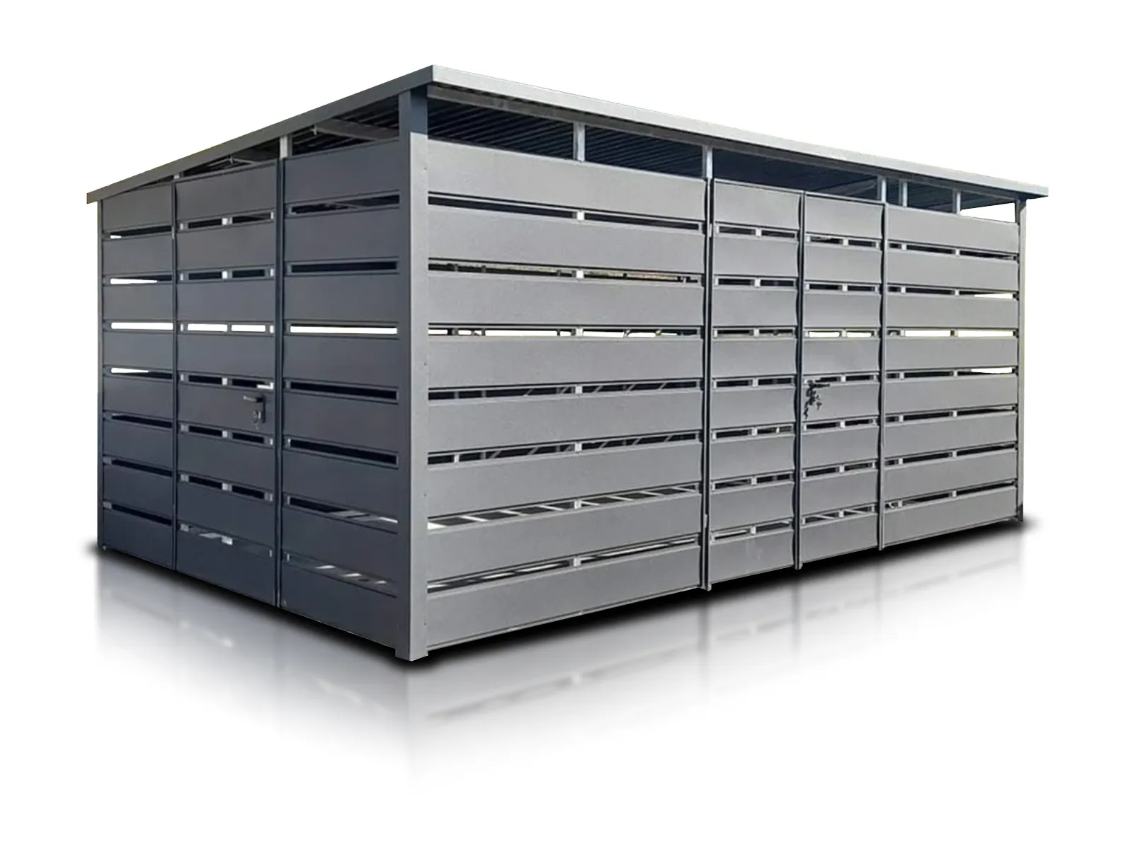 Šiukšlių konteinerių stoginė 5x3m