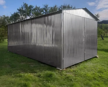 Vieno automobilio skardinis garažas 3×4 m Dvišlaitis Cinkuota