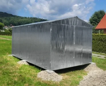 Vieno automobilio skardinis garažas 3×5 m Dvišlaitis Cinkuota