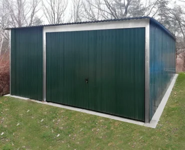 Vieno automobilio skardinis garažas 4×5 m Vienšlaitis Žalia