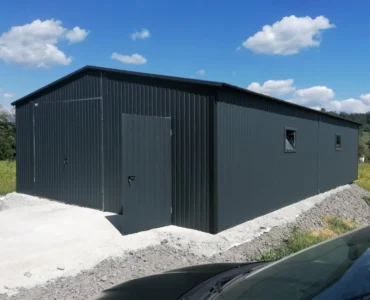 Skardinis angaras 6×10 m Dvišlaitis Grafito spalva