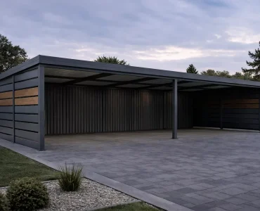 Carport 12x5 Aliumininis Automobilio Stoginė