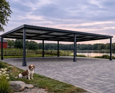 Carport 10x5 Aliumininis Automobilio Stoginė