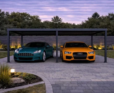 Carport 6x6 Aliumininis Automobilio Stoginė
