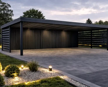 Carport 9x6 Aliumininis Automobilio Stoginė