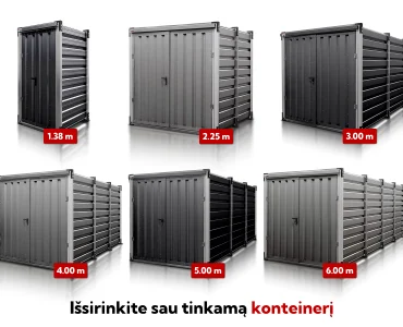 Sandėliavimo konteineris – išankstinis pardavimas