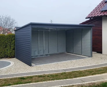 Dviračių stoginė 5x3 m – Grafitas