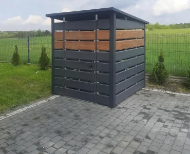 Šiukšlių stoginė 2x2 m – Grafitas