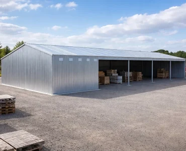 Skardinė stoginė 27x10 m – stogas dvišlaitis, Cinkuotas