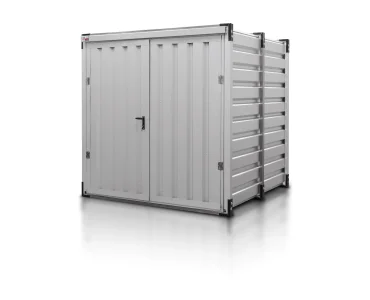 Sandėliavimo konteineris 2,25 m – Aliuminis RAL 9006