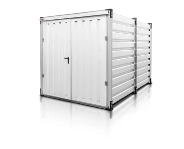 Sandėliavimo konteineris 3 m – Balta RAL 9010