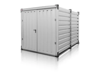 Sandėliavimo konteineris 3 m – Aliuminis RAL 9006