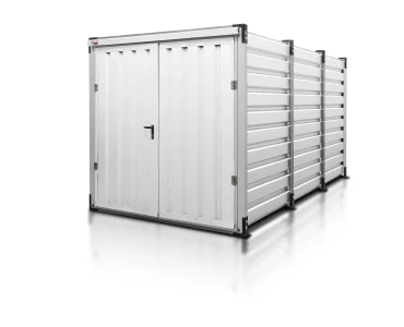 Sandėliavimo konteineris 4 m – Balta RAL 9010