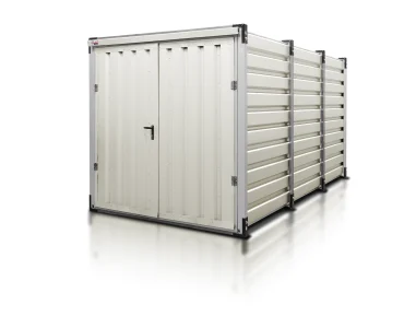 Sandėliavimo konteineris 4 m – Balta RAL 9002