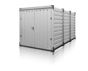 Sandėliavimo konteineris 4 m – Aliuminis RAL 9006