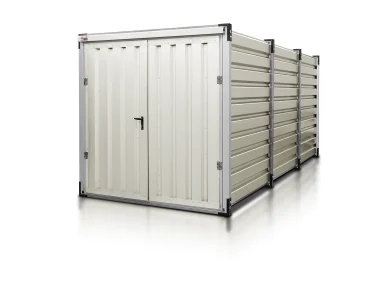 Sandėliavimo konteineris 5 m – Balta RAL 9002