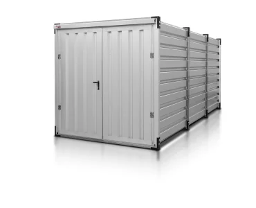 Sandėliavimo konteineris 5 m – Aliuminis RAL 9006
