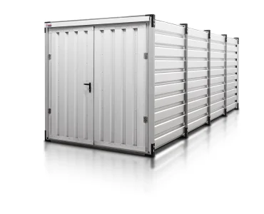 Sandėliavimo konteineris 6 m – Balta RAL 9010