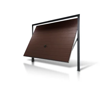 Pakeliami vartai 3x2,5 m, horizontalus profiliavimas, plokštė 17 cm