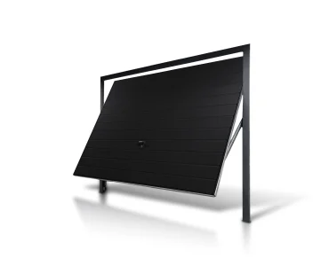 Pakeliami vartai 3,5x2,5 m, horizontalus profiliavimas, plokštė 17 cm