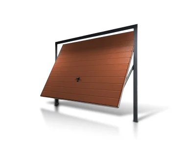 Pakeliami vartai 4x2 m, horizontalus profiliavimas, plokštė 17 cm