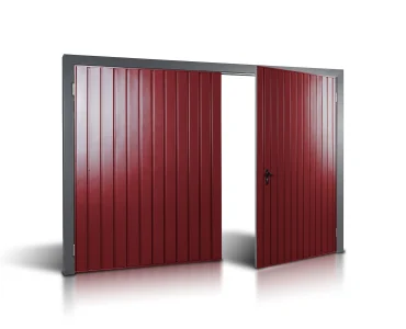 Dvivėriai vartai 2x4 m, vertikalus profiliavimas, plokštė 10 cm