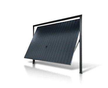 Pakeliami vartai 2x2 m, vertikalus profiliavimas, plokštė 10 cm