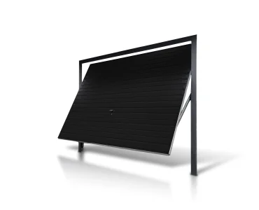 Pakeliami vartai 3,5x2,5 m, horizontalus profiliavimas, plokštė 10 cm