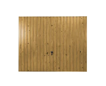 Pakeliami vartai 3,5x2 m, Medžio imitacijos, vertikalus profiliavimas, plokštė 10 cm