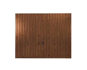 Pakeliami vartai 3,5x2,5 m, Medžio imitacijos, vertikalus profiliavimas, plokštė 10 cm
