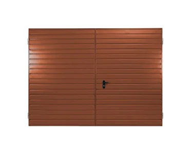 Dvivėriai vartai 2,5x3 m, horizontalus profiliavimas, plokštė 10 cm