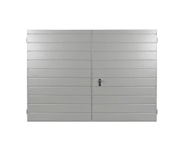 Dvivėriai vartai 2x2,5 m, horizontalus profiliavimas, plokštė 17 cm