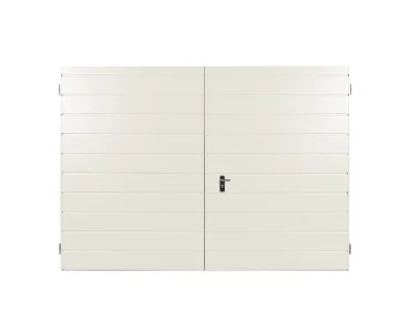 Dvivėriai vartai 2x3 m, horizontalus profiliavimas, plokštė 17 cm