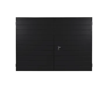 Dvivėriai vartai 2x4 m, horizontalus profiliavimas, plokštė 17 cm