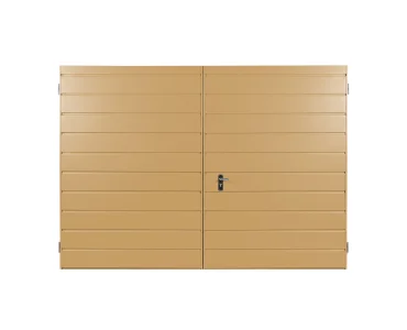 Dvivėriai vartai 2,5x3 m, horizontalus profiliavimas, plokštė 17 cm